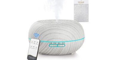 Difusor ultrasónico de aceites esenciales Simpeak 550 ml